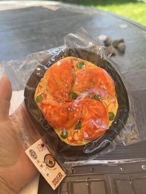 Food Ramen Omelette Plate Squeezed Bag Charm